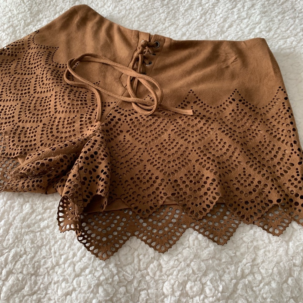 Suede Shorts - Picture 2 of 5